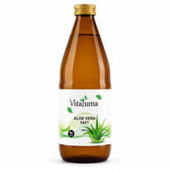 Vitaluma Aloe Vera Saft 1000 ml in Premium-Glasflasche – naturreiner Direktsaft aus Aloe Vera Blattgel für den täglichen Genuss