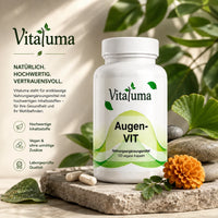 Vitaluma Augen-VIT Premium Nahrungsergänzungsmittel mit hochwertigen Inhaltsstoffen und laborgeprüfter Qualität