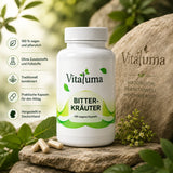 Vitaluma Bitterkräuter Premium Nahrungsergänzung mit 10 Bitterkräutern im hochwertigen Naturdesign