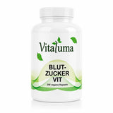 Vitaluma Blutzucker VIT vegane Kapseln mit Pflanzenextrakten, Chrom und Zink für den normalen Stoffwechsel