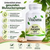 Vitaluma Blutzucker VIT mit Chrom und Zink sowie ausgewählten Pflanzenextrakten für den Stoffwechsel