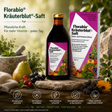 Florabio Kräuterblut Saft Premium Nahrungsergänzung mit pflanzlichen Auszügen für Vitalität und Wohlbefinden