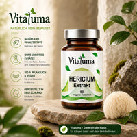 Vitaluma Hericium Extrakt Premium Nahrungsergänzungsmittel mit natürlichen Inhaltsstoffen und hochwertiger Qualität