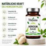 Vitaluma Hericium Extrakt mit Hericium Pilz Extrakt als veganes Nahrungsergänzungsmittel für den täglichen Einsatz