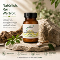 Vitaluma Myo-Inositol Pulver im Premium-Naturdesign mit Fokus auf Reinheit und Qualität
