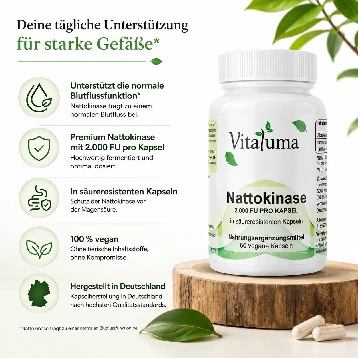Nattokinase - 60 Kapseln