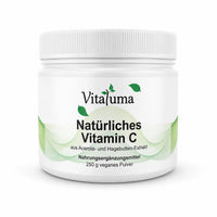 Vitaluma Natürliches Vitamin C aus Acerola- und Hagebutten-Extrakt als veganes Vitamin-C-Pulver für das Immunsystem.