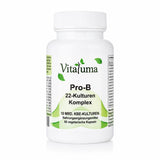 Vitaluma Pro-B 22-Kulturen Komplex mit 10 Milliarden KBE und Bio Inulin als hochwertiges probiotisches Nahrungsergänzungsmittel.