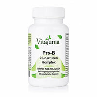 Vitaluma Pro-B 22-Kulturen Komplex mit 10 Milliarden KBE und Bio Inulin als hochwertiges probiotisches Nahrungsergänzungsmittel.