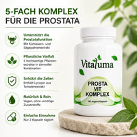 Vitaluma Prosta VIT Komplex mit Kürbiskern-, Sägepalmen- und weiteren Pflanzenextrakten für die tägliche Ernährung.