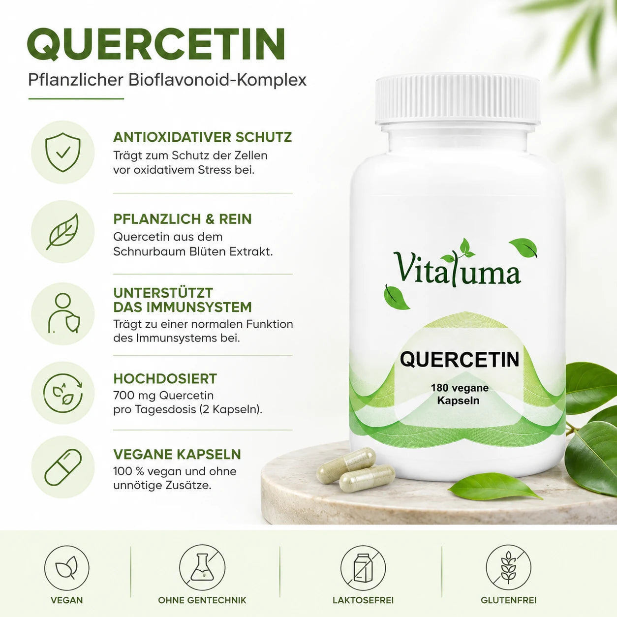 Quercetin - 180 Kapseln