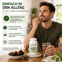 Vitaluma Schwarzer Knoblauch Extrakt für die tägliche Einnahme – vegane Kapseln zur einfachen Ergänzung im Alltag.