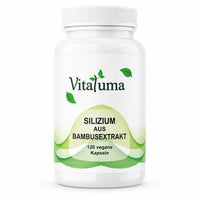 Vitaluma Silizium aus Bambusextrakt mit 120 veganen Kapseln als hochwertiges Nahrungsergänzungsmittel