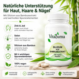 Vitaluma Silizium aus Bambusextrakt als vegane Nahrungsergänzung mit natürlicher Siliziumquelle aus Bambus