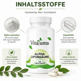 Alpha Liponsäure - 120 Kapseln - Vitaluma®
