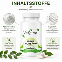 Alpha Liponsäure - 120 Kapseln - Vitaluma®