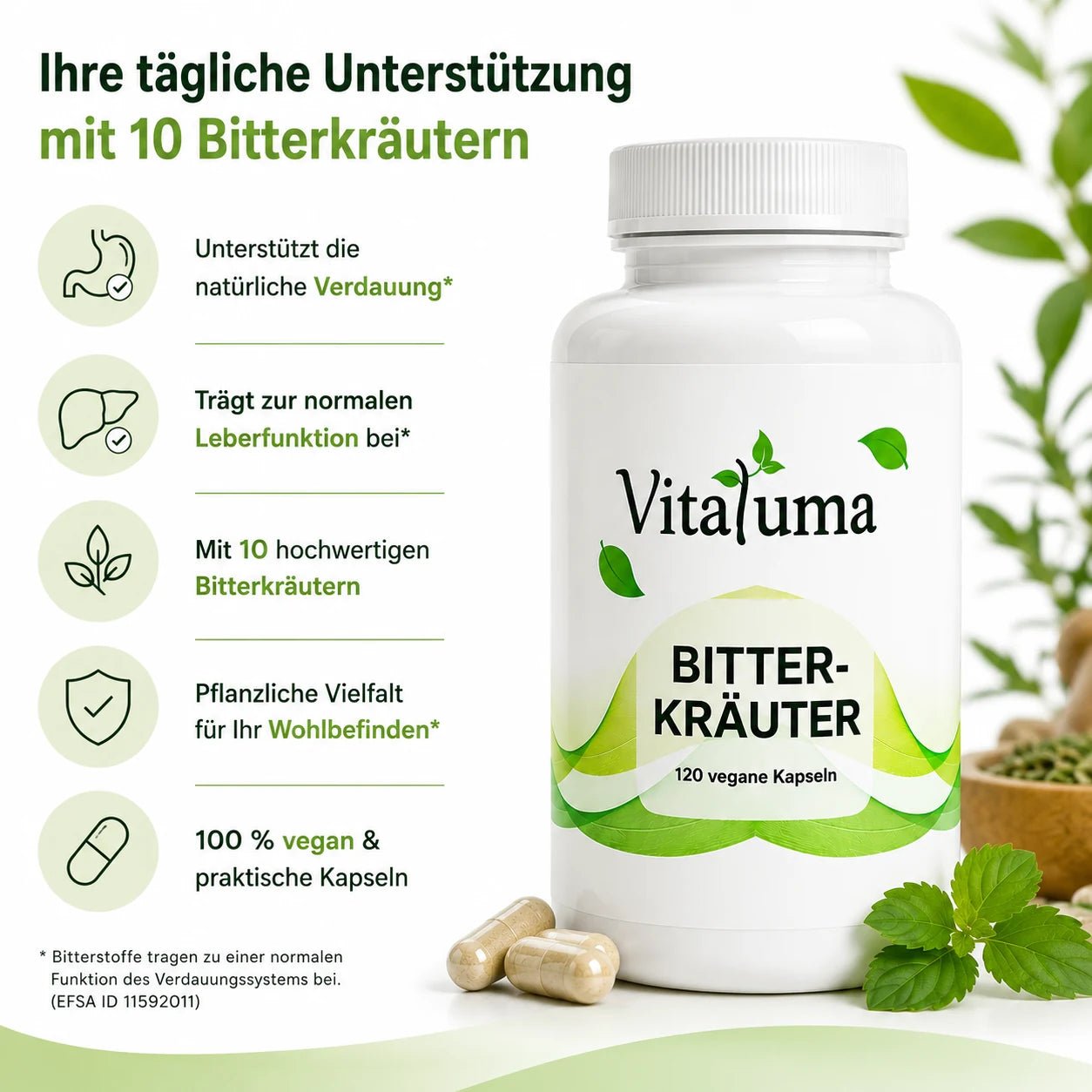 Bitterkräuter - 120 Kapseln