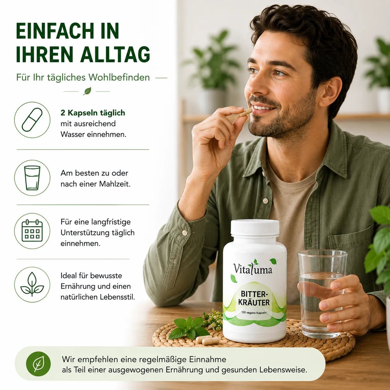 Bitterkräuter - 120 Kapseln - Vitaluma®