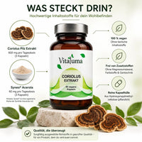 Coriolus Extrakt - 90 Kapseln - Vitaluma®
