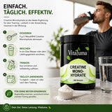Creatine Monohydrate Pulver 500g - Vitaluma®