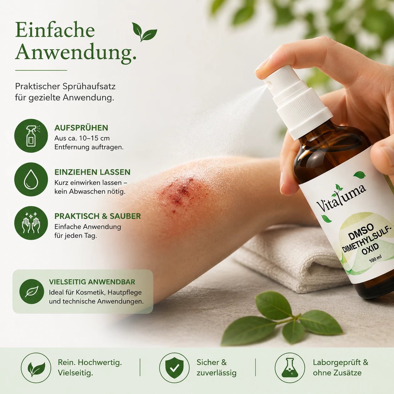 DMSO (Dimethylsulfoxid) 70% - 100 ml - Vitaluma®