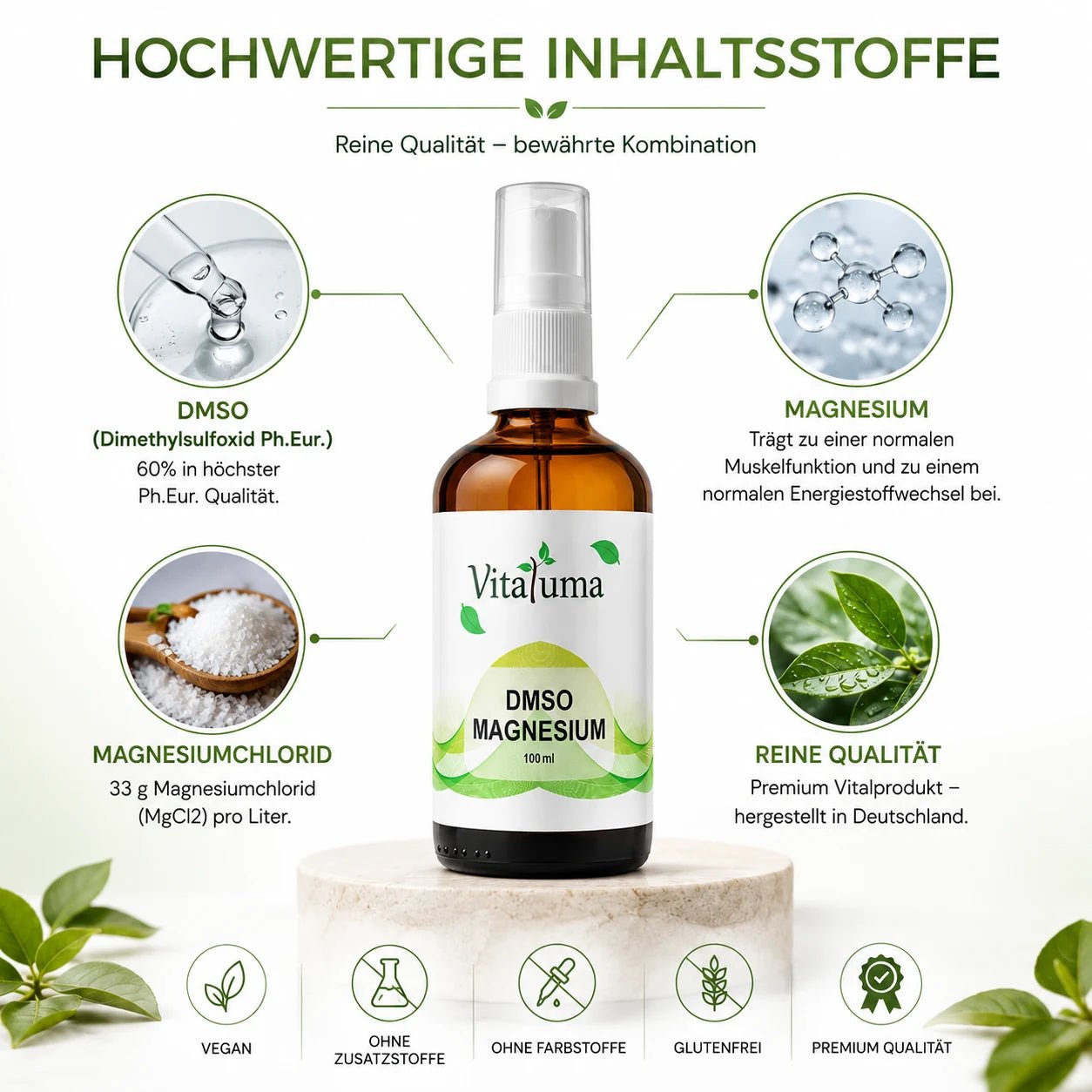 DMSO + Magnesium Öl 60/40 - 100ml - Vitaluma®