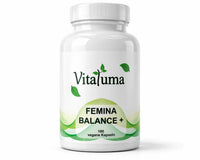 Vitaluma Femina Balance+ mit 180 veganen Kapseln als Nahrungsergänzungsmittel für Frauen im Produktfoto