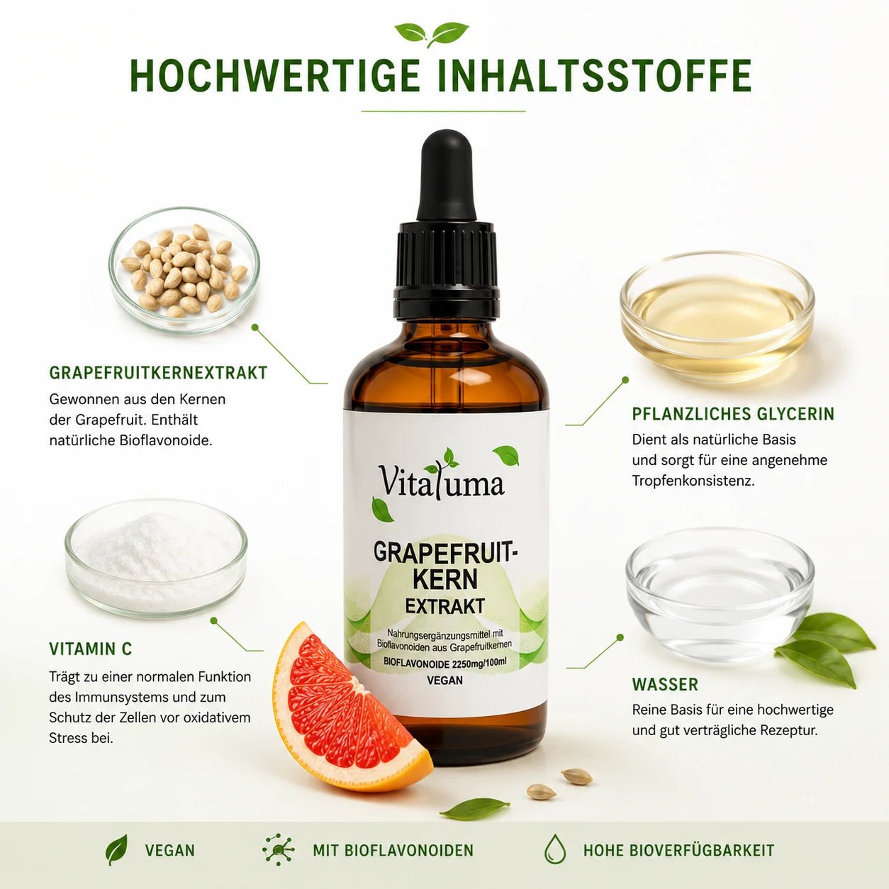 Grapefruitkernextrakt 100ml - Vitaluma®