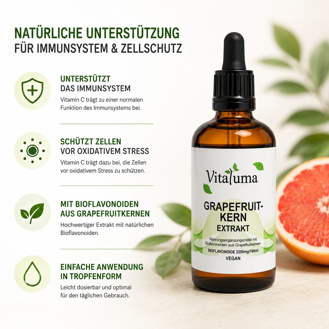 Grapefruitkernextrakt 100ml - Vitaluma®