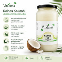Kokosöl desodoriert 1.000 ml - Vitaluma®