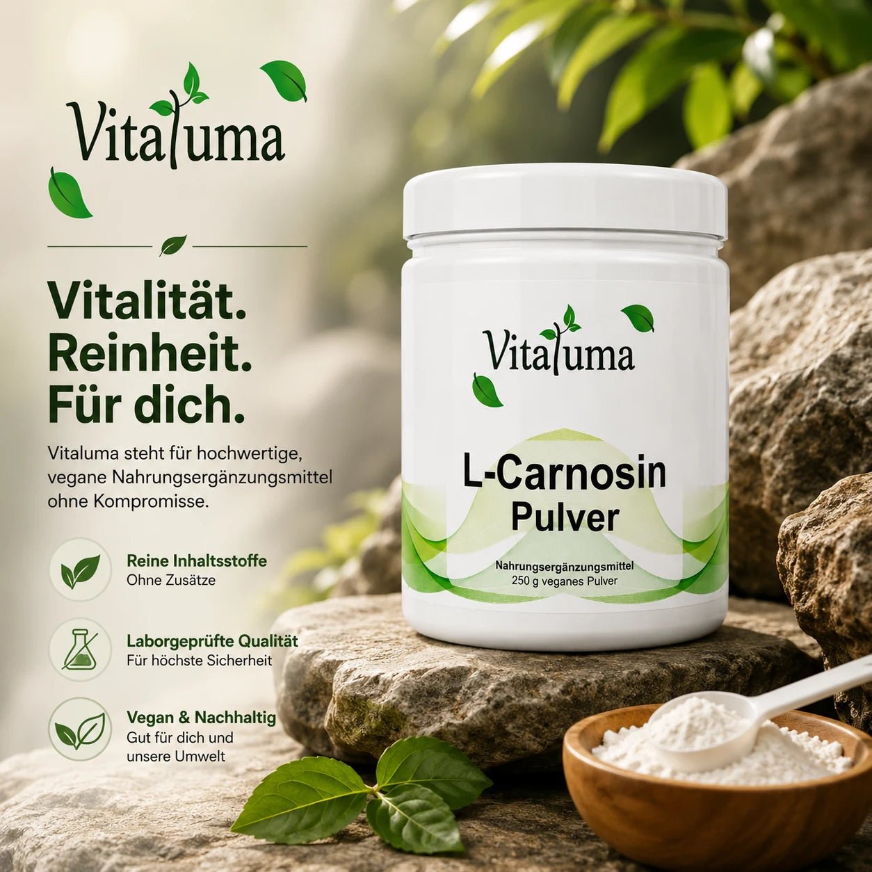 L-Carnosin 250g Pulver - Vitaluma®