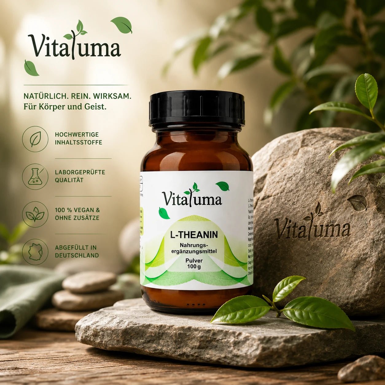 L-Theanin Pulver 100g - Vitaluma®