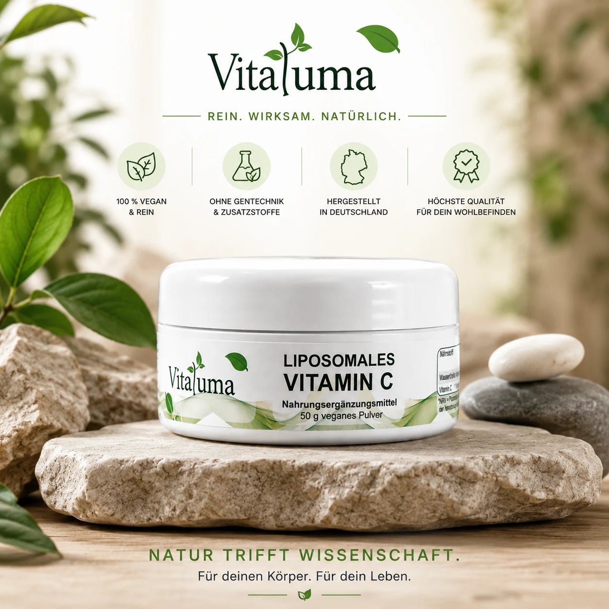 Liposomales Vitamin C - 50 g Pulver - Vitaluma®