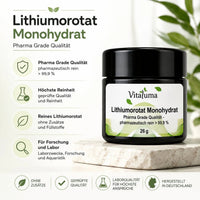 Lithiumorotat Monohydrat – Pharma Grade, 26 g - Vitaluma®
