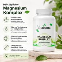 Magnesium Komplex - 180 Kapseln - Vitaluma®
