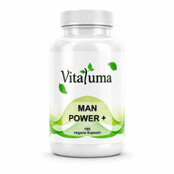 Vitaluma Man Power+ mit 180 veganen Kapseln als Nahrungsergänzungsmittel für Männer im Produktfoto