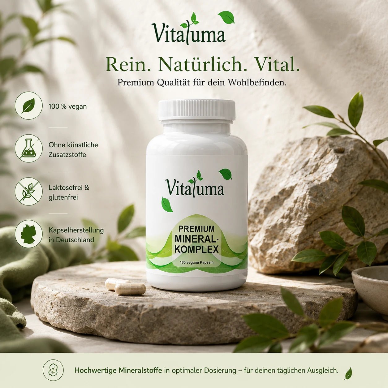 Mineralkomplex - 180 Kapseln - Vitaluma®
