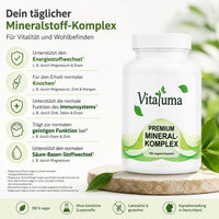 Mineralkomplex - 180 Kapseln - Vitaluma®