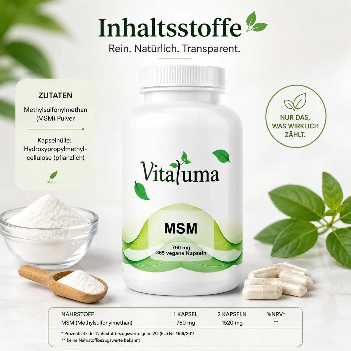 MSM - 365 Kapseln - Vitaluma®