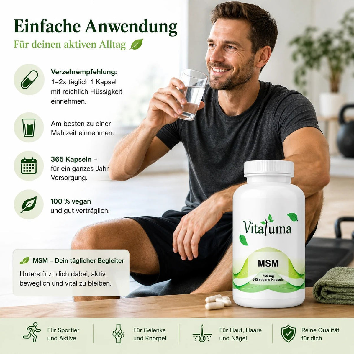 MSM - 365 Kapseln - Vitaluma®