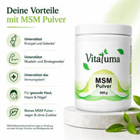 MSM Pulver - 500g - Vitaluma®