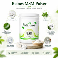 MSM Pulver - 500g - Vitaluma®