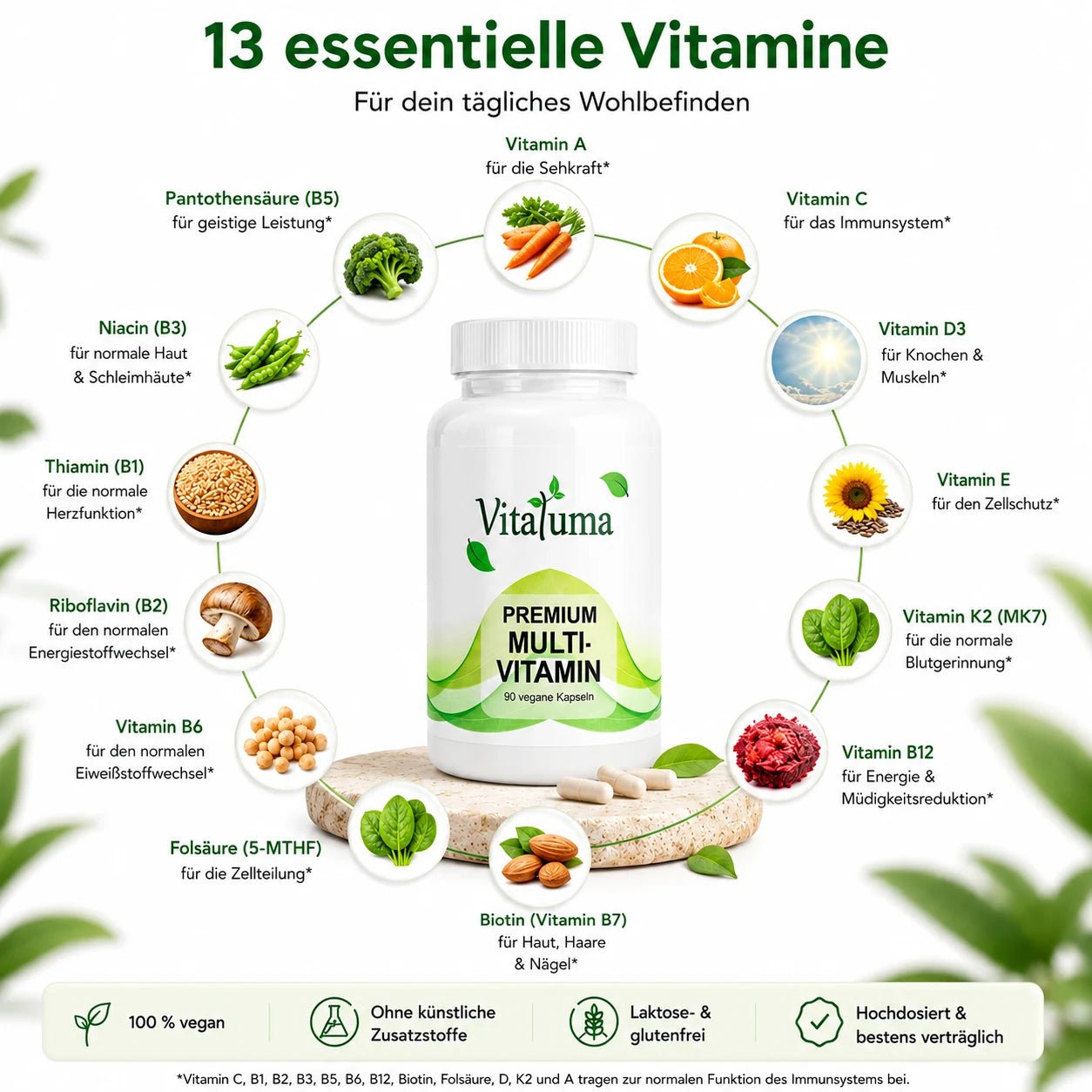 Multivitamin - 90 Kapseln - Vitaluma®