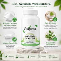 NAC N - Acetyl L - Cystein - 120 Kapseln - Vitaluma®