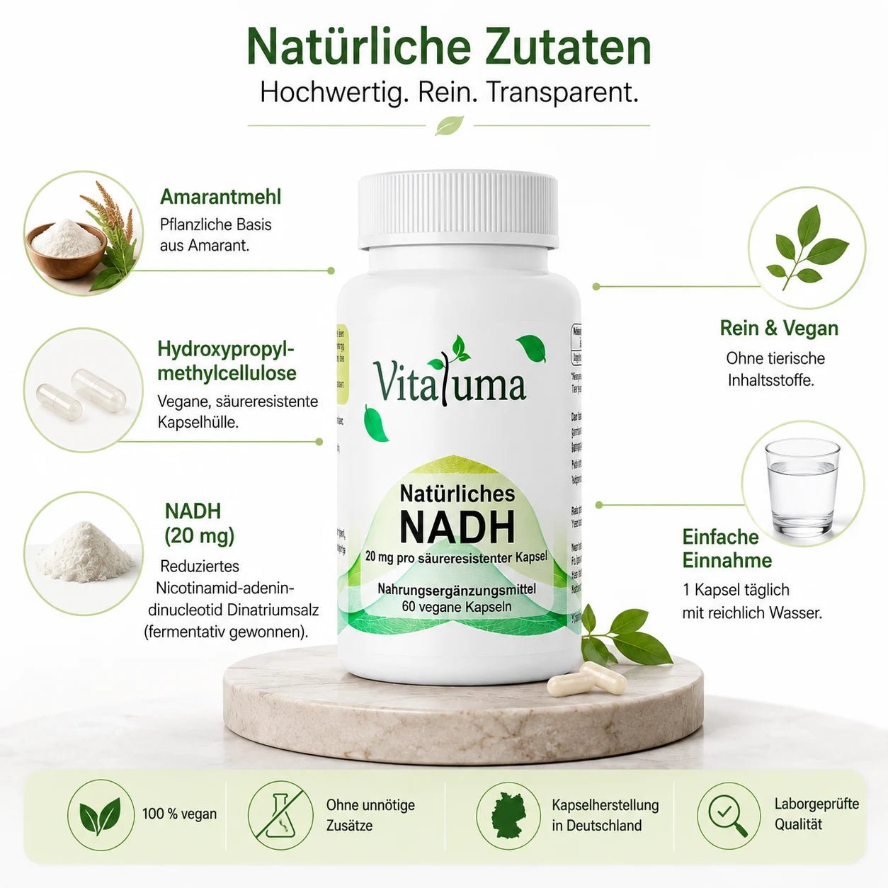NADH - 60 Kapseln - Vitaluma®