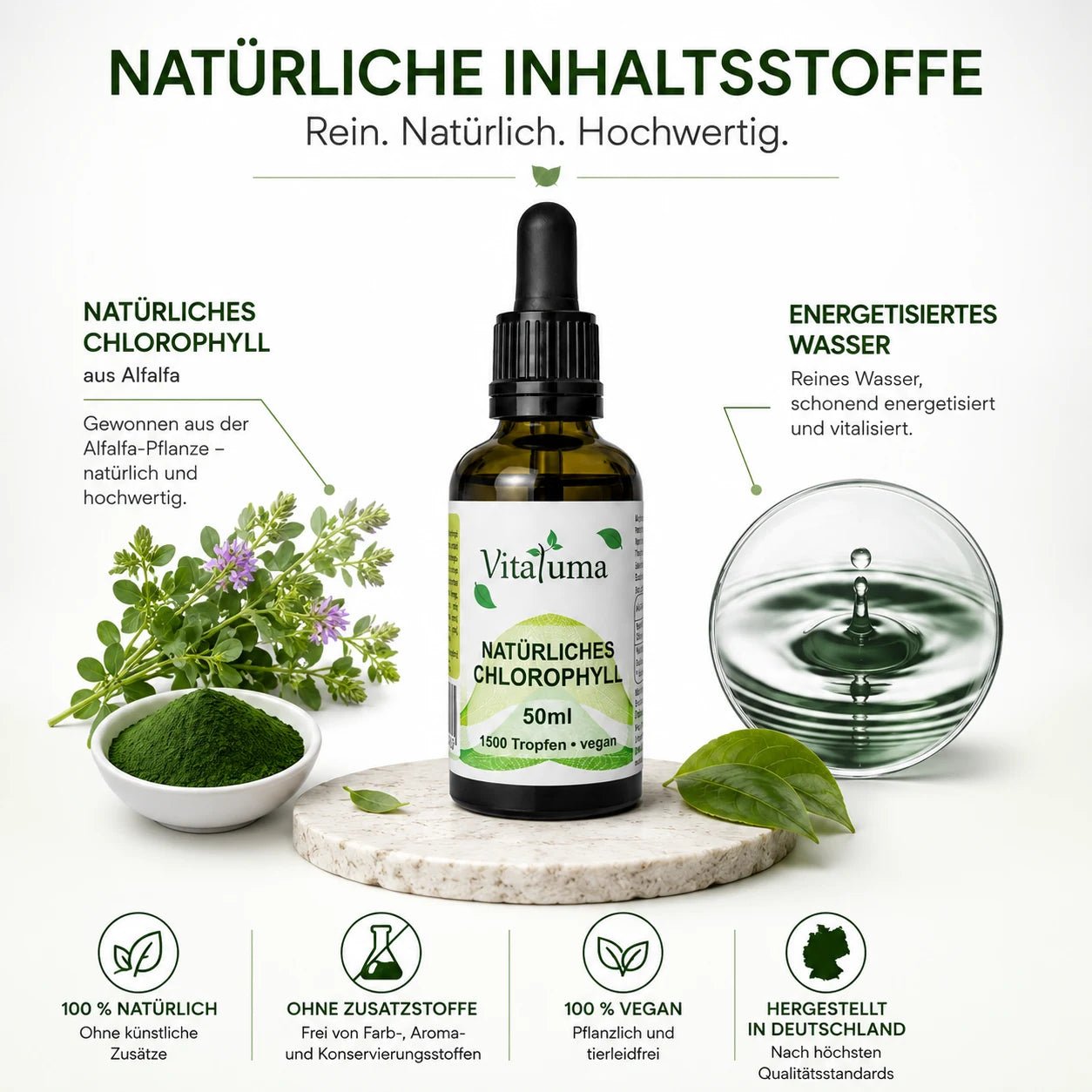 Natürliches Chlorophyll 50 ml - Vitaluma®