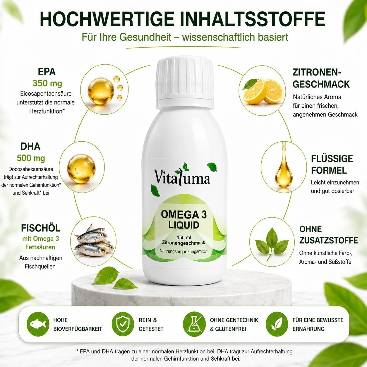 Omega 3 Liquid - 150ml - Vitaluma®