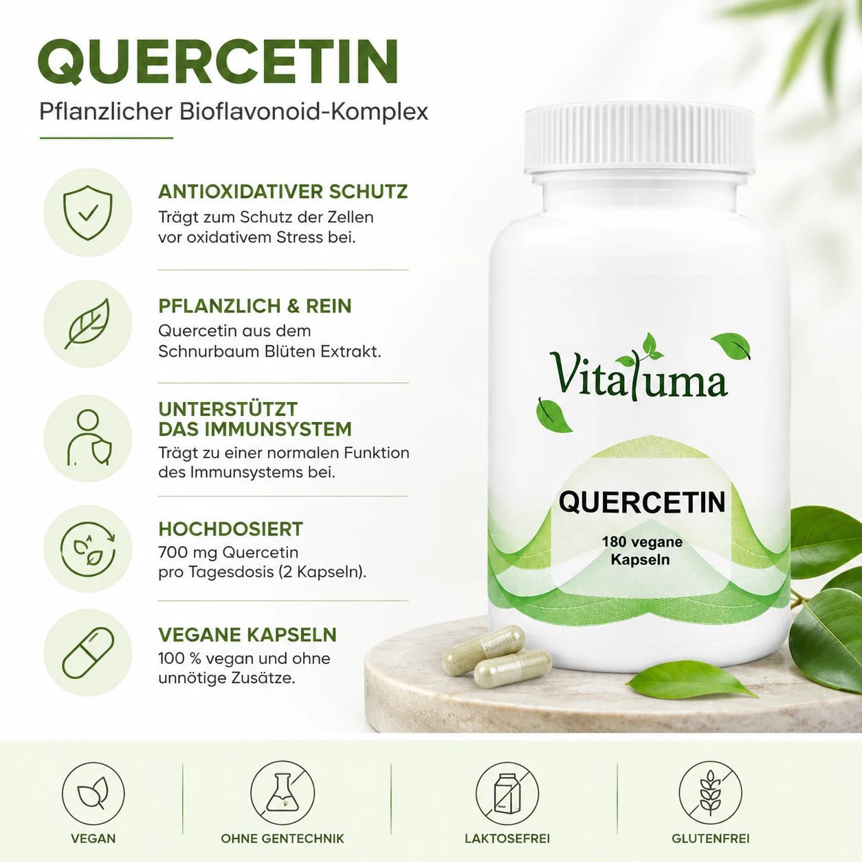 Quercetin - 180 Kapseln
