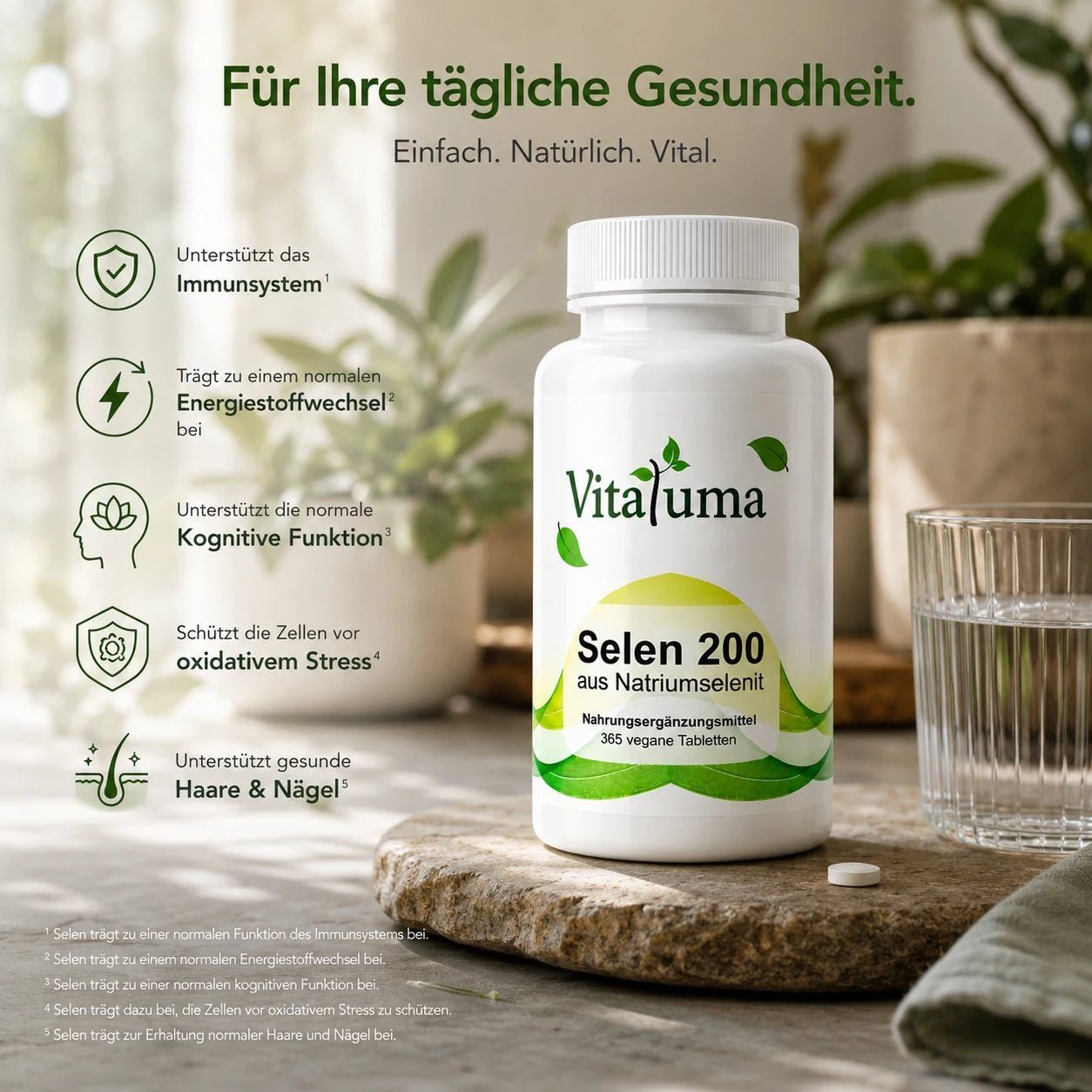 Selen 200µg - 365 Tabletten - Vitaluma®
