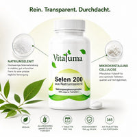 Selen 200µg - 365 Tabletten - Vitaluma®